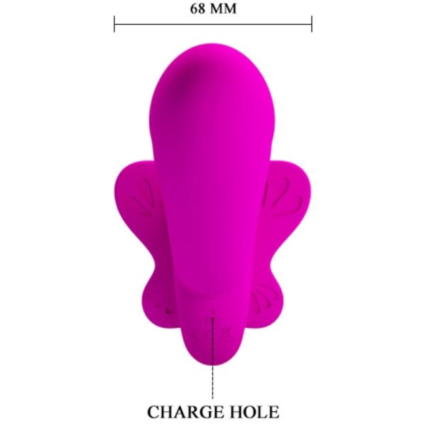 PRETTY LOVE - VIBRADOR VALERIE DOUBLE STRAP-ON 12 VIBRAÃÃES ROXO - Imagen 5