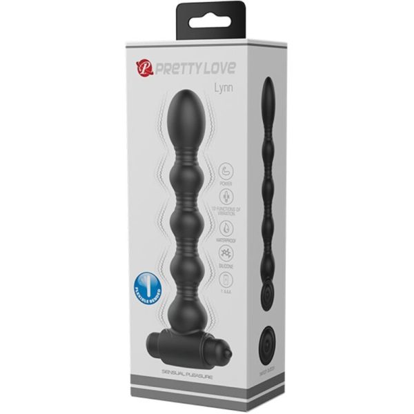 PRETTY LOVE - LYNN SILICONE ANAL PLUG 10 VIBRAÃÃES PRETO - Imagen 6