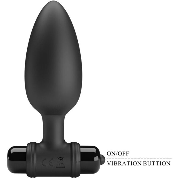 PRETTY LOVE - VIBRA BUTT PLUG 2 ANAL PLUG 10 VIBRAÃÃES PRETO - Imagen 4