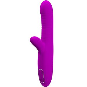 PRETTY LOVE - ANGELIQUE MULTIFUNÃÃES VIBRADOR + ESTIMULADOR DE CLITÃRIS ROXO