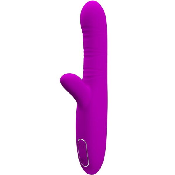 PRETTY LOVE - ANGELIQUE MULTIFUNÃÃES VIBRADOR + ESTIMULADOR DE CLITÃRIS ROXO