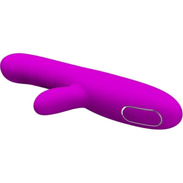 PRETTY LOVE - ANGELIQUE MULTIFUNÃÃES VIBRADOR + ESTIMULADOR DE CLITÃRIS ROXO - Imagen 2