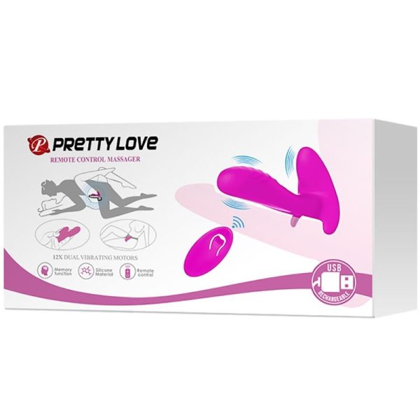 PRETTY LOVE - MASSAGEADOR E VIBRADOR 12 VIBRAÃÃES CONTROLE REMOTO ROXO - Imagen 9
