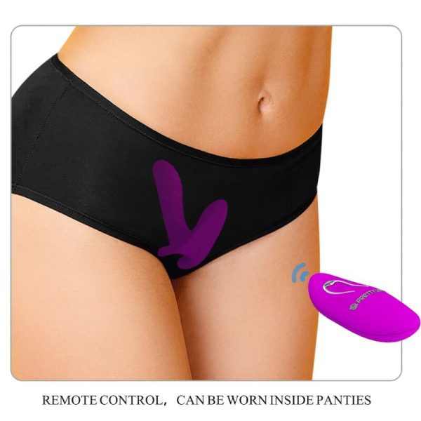 PRETTY LOVE - MASSAGEADOR E VIBRADOR 12 VIBRAÃÃES CONTROLE REMOTO ROXO - Imagen 4