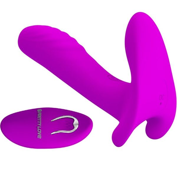 PRETTY LOVE - MASSAGEADOR E VIBRADOR 12 VIBRAÃÃES CONTROLE REMOTO ROXO - Imagen 2