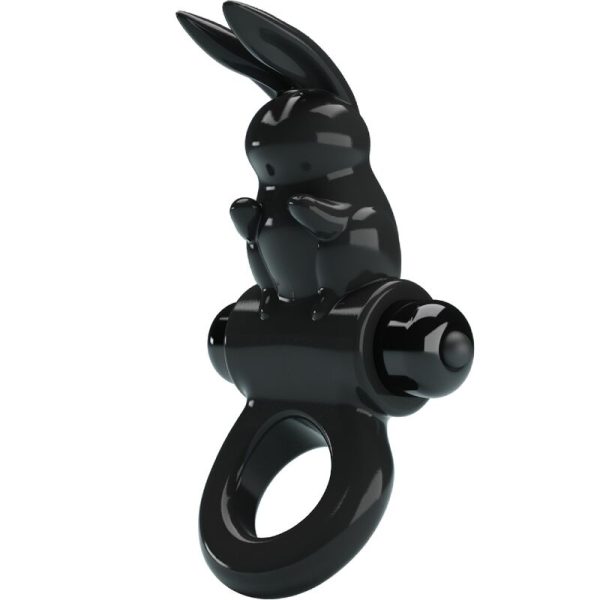 PRETTY LOVE - ANEL VIBRADOR COELHO ANEL EXCITANTE 10 VIBRAÃÃES PRETO