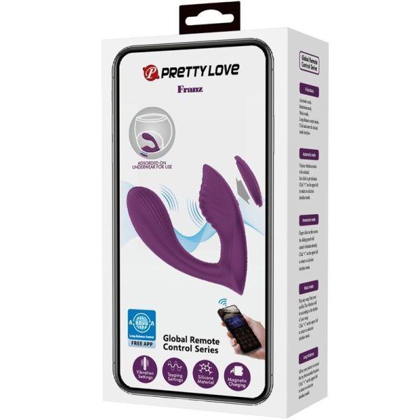 PRETTY LOVE - FRANZ MASSAGER E VIBRADOR APLICATIVO GRATUITO ROXO - Imagen 8