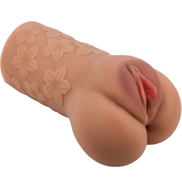 CRAZY BULL - DESIGN DE VAGINA E ÃNUS ESCARLATE COM FLORES CARNE