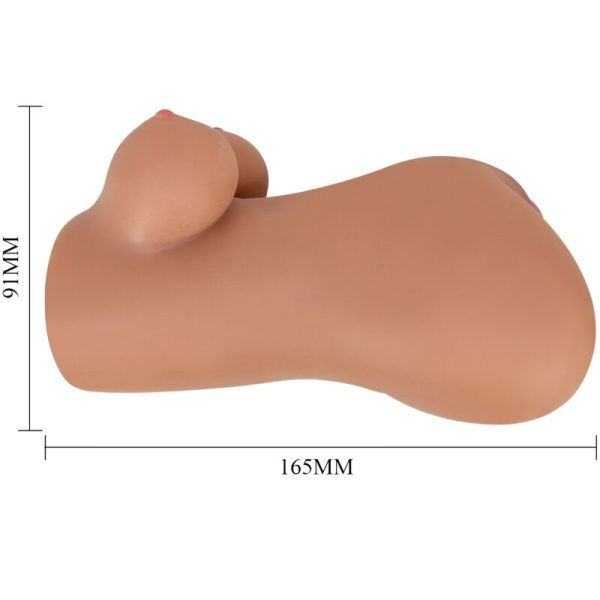 CRAZY BULL - HANNAH MASTURBADOR DUPLO VAGINA E ÃNUS MULATO REALISTA - Imagen 4