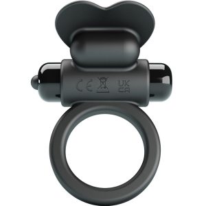 PRETTY LOVE - ANEL VIBRATÃRIO DEBONAIRE COELHO 10 VIBRAÃÃES PRETO