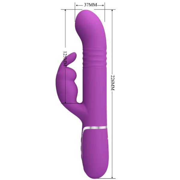 PRETTY LOVE - COALE 4 EM 1 MULTIFUNCIONAL COELHO VIBRADOR ROXO - Imagen 5