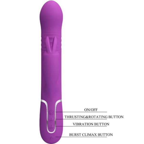 PRETTY LOVE - COALE 4 EM 1 MULTIFUNCIONAL COELHO VIBRADOR ROXO - Imagen 6