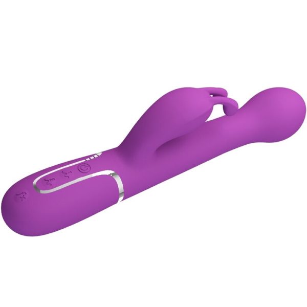 PRETTY LOVE - DEJON 3 EM 1 MULTIFUNCIONAL RABBIT VIBRADOR ROXO - Imagen 3