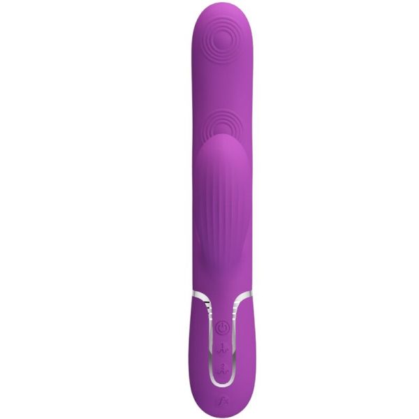 PRETTY LOVE - PERLITA 3 EM 1 MULTIFUNCIONAL COELHO VIBRADOR ROXO - Imagen 2