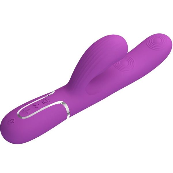 PRETTY LOVE - PERLITA 3 EM 1 MULTIFUNCIONAL COELHO VIBRADOR ROXO - Imagen 3