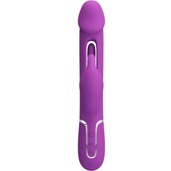 PRETTY LOVE - KAMPAS 3 EM 1 MULTIFUNCIONAL COELHO VIBRADOR ROXO - Imagen 2
