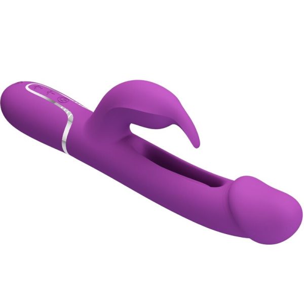 PRETTY LOVE - KAMPAS 3 EM 1 MULTIFUNCIONAL COELHO VIBRADOR ROXO - Imagen 4