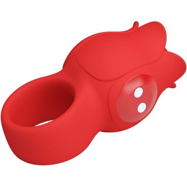 PRETTY LOVE - VIBRADOR DE DEDO EM FORMA DE JAE ROSE 10 VIBRAÃÃES VERMELHO - Imagen 5