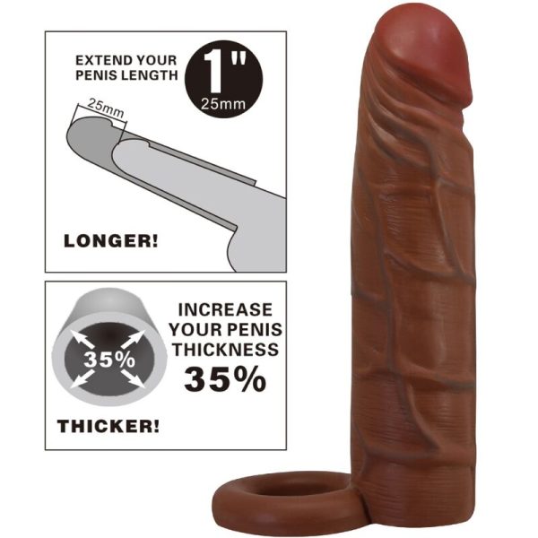 PRETTY LOVE - MANGA PENIS KAILE COM EXTENSÃO DE 2,5 CM MULATO - Imagen 6