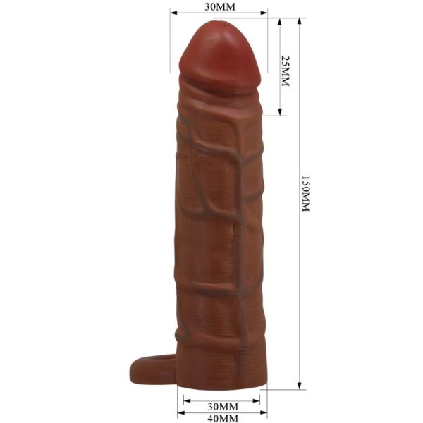 PRETTY LOVE - MANGA PENIS KAILE COM EXTENSÃO DE 2,5 CM MULATO - Imagen 5