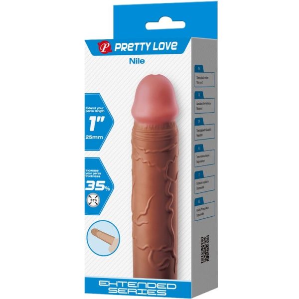 PRETTY LOVE - MANGA PENIS NILE COM EXTENSÃO DE 2,5 CM MULATO - Imagen 7