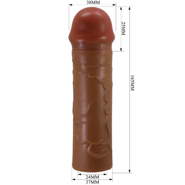 PRETTY LOVE - MANGA PENIS NILE COM EXTENSÃO DE 2,5 CM MULATO - Imagen 5