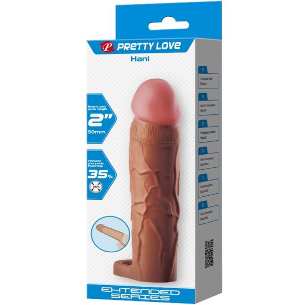 PRETTY LOVE - MANGA HANI PENIS COM EXTENSÃO DE 5 CM MULATO - Imagen 7