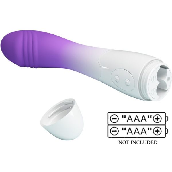 PRETTY LOVE - VIBRADOR ELEMENTAL PONTO G 30 VIBRAÃÃES ROXO - Imagen 5