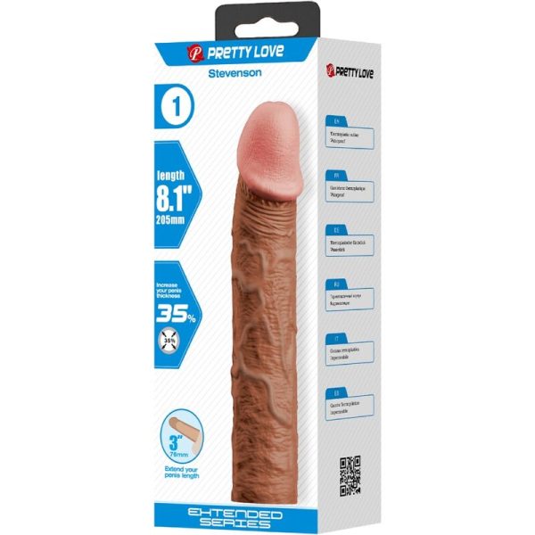 PRETTY LOVE - MANGA PENIS STEVENSON COM EXTENSÃO DE 7,6 CM MULATO - Imagen 5