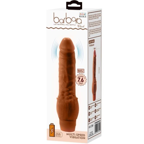 BAILE - BARBARA VIBRADOR REALISTA 19,5 CM MULATO - Imagen 6