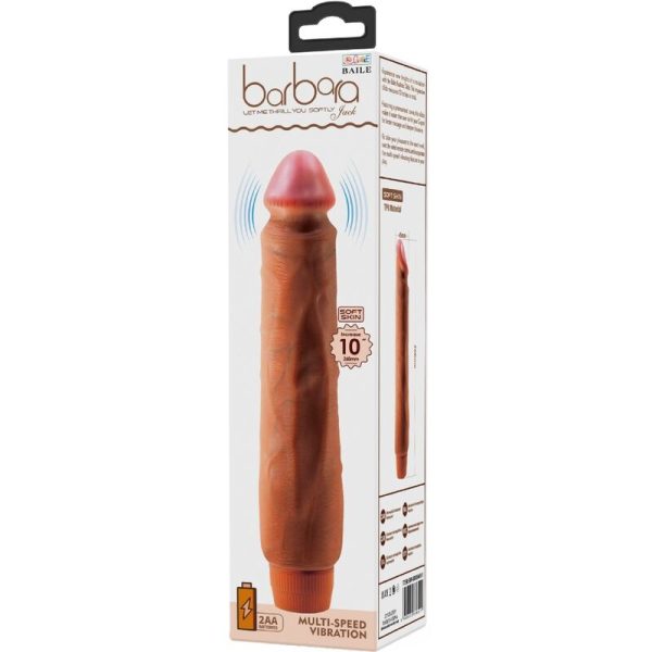 BAILE - JACK VIBRADOR REALISTA 26 CM MULATO - Imagen 6