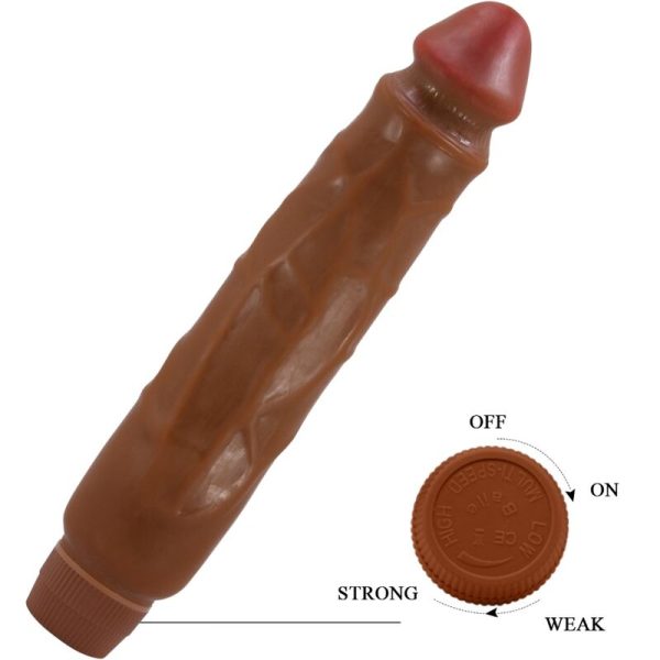 BAILE - JACK VIBRADOR REALISTA 26 CM MULATO - Imagen 4
