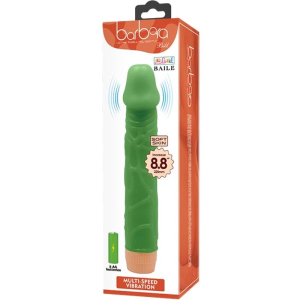 BAILE - BILL VIBRADOR REALISTA 22,5 CM VERDE - Imagen 8