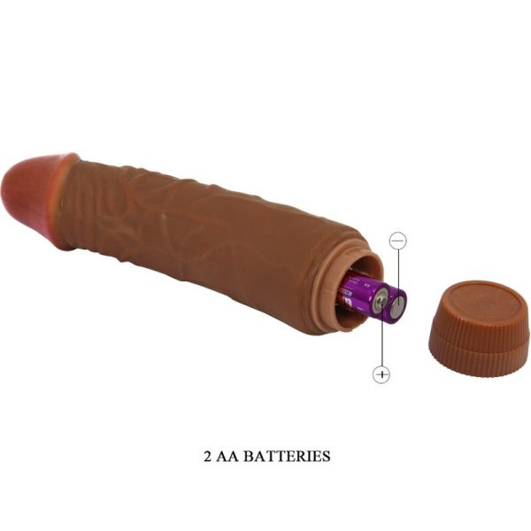 BAILE - JEFF VIBRADOR REALISTA 19,5 CM MULATO - Imagen 4