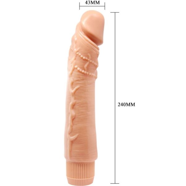 BAILE - VIBRADOR REALISTA DYBBUK 24 CM CARNE - Imagen 4