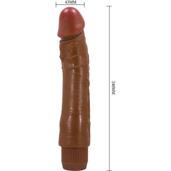 BAILE - VIBRADOR REALISTA DYBBUK 24 CM MULATO - Imagen 4