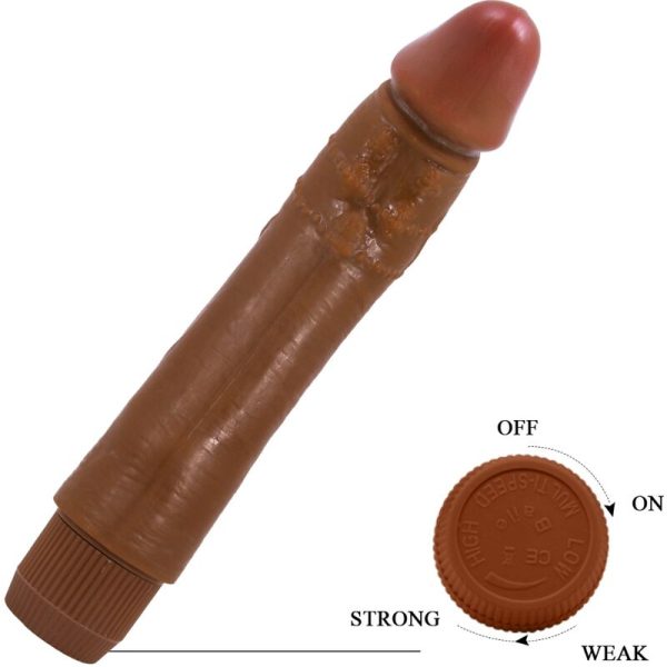 BAILE - VIBRADOR REALISTA DYBBUK 24 CM MULATO - Imagen 5