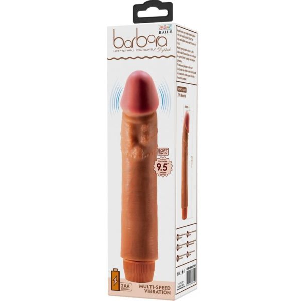 BAILE - VIBRADOR REALISTA DYBBUK 24 CM MULATO - Imagen 6