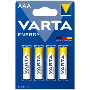 VARTA - PILHA ALCALINA ENERGÃTICA AAA LR03 BLISTER*4