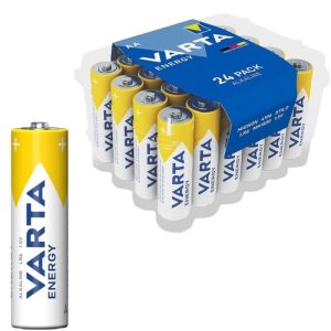 VARTA - PILHA ALCALINA ENERGÃTICA AA LR6 PACK*24 PILHAS