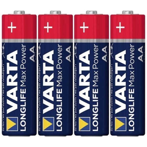 VARTA - PILHA RETRÃTIL AA LR6 ALCALINA MAX POWER*4