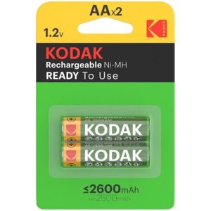 KODAK - BLISTER DE PILHAS RECARREGÃVEIS HR6 AA 2600mAh*2