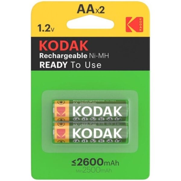 KODAK - BLISTER DE PILHAS RECARREGÃVEIS HR6 AA 2600mAh*2