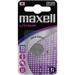 MAXELL - BATERIA DE LÃTIO BOTÃO CR1220 3V BLISTER*1