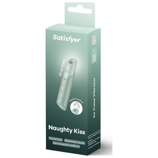 SATISFYER - ESTIMULADOR DE CLITÃRIS NAUGHTY KISS WAVE AQUAMARINE - Imagen 2