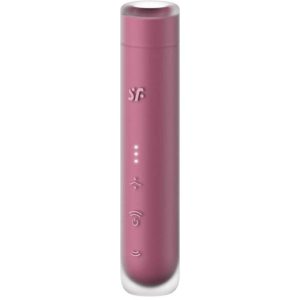 SATISFYER - ESTIMULADOR DE CLITÃRIS FIRST KISS WAVE GARNET