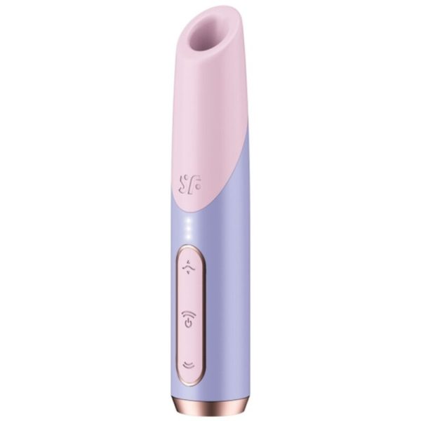 SATISFYER - ESTIMULADOR DE CLITÃRIS BOLD KISS WAVE ROSA / VIOLETA