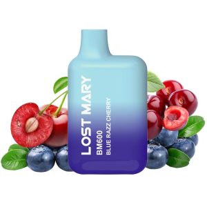 LOST MARY - BM600 NICOTINA VAPER 2% DESCARTÃVEL AZUL RAZZ CHERRY