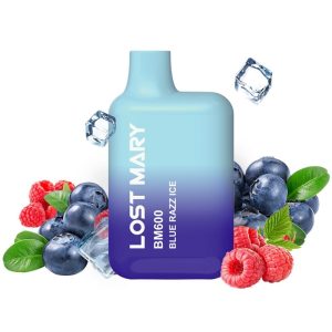 LOST MARY - BM600 NICOTINA VAPER 2% DESCARTÃVEL AZUL RAZZ ICE