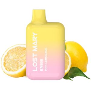 LOST MARY - BM600 NICOTINE VAPER 2% DESCARTÃVEL ROSA LIMONADA